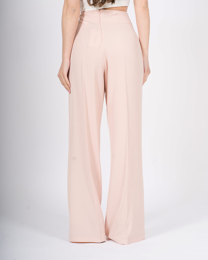 Pantalone Silence rosa Modello Palazzo 