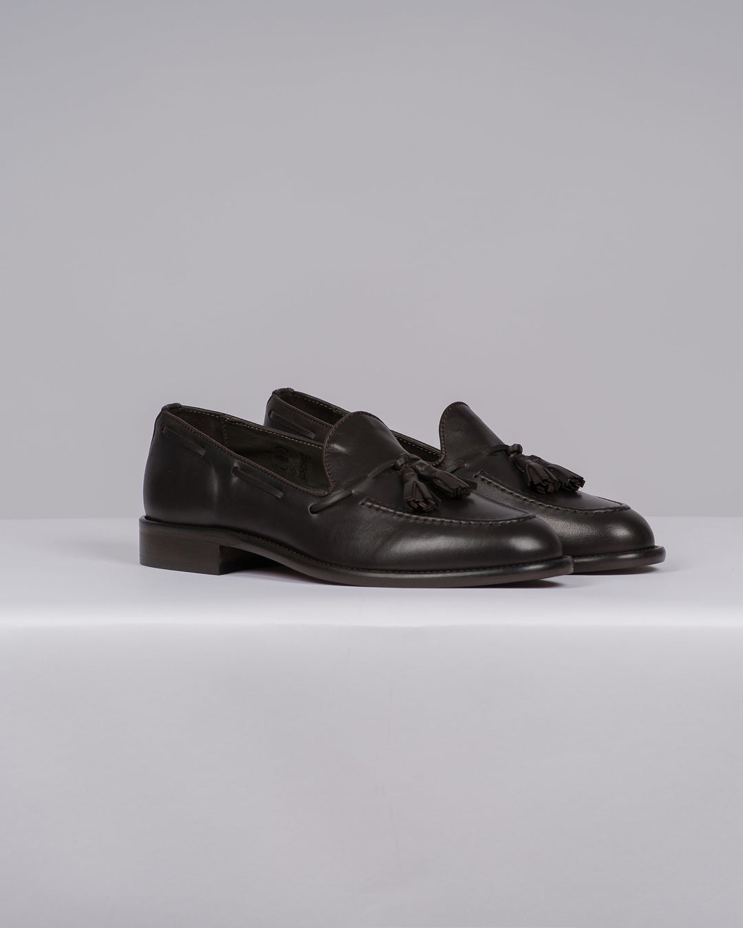 Mocassino Uomo Penny Loafer Testa di Moro con Nappine 