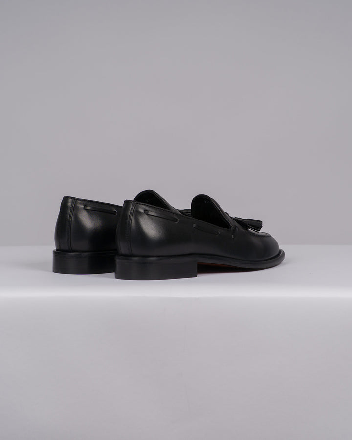 Mocassino Uomo Penny Loafer Nero con Nappine 