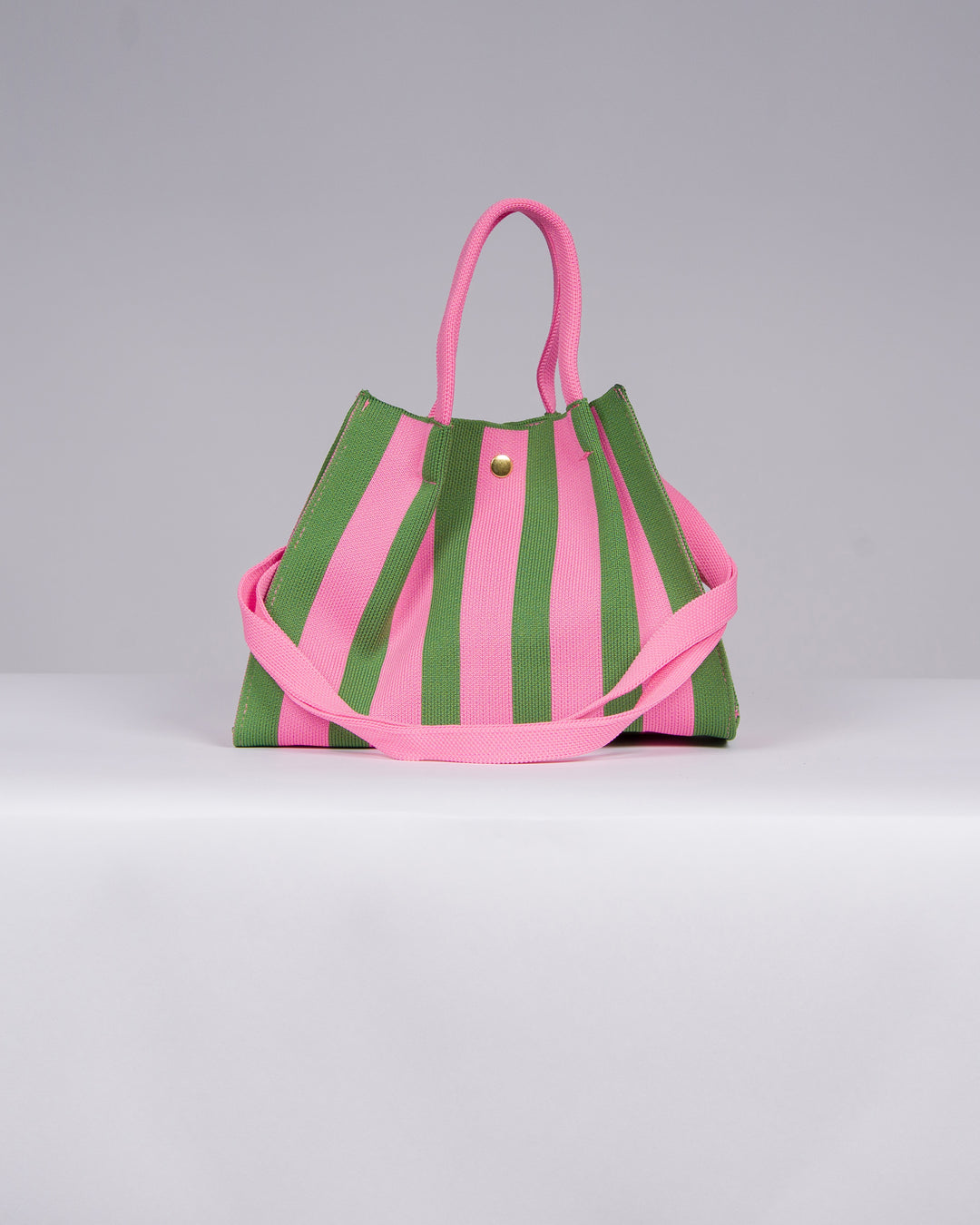Borsa Rigata Rosa Fucsia da Donna 
