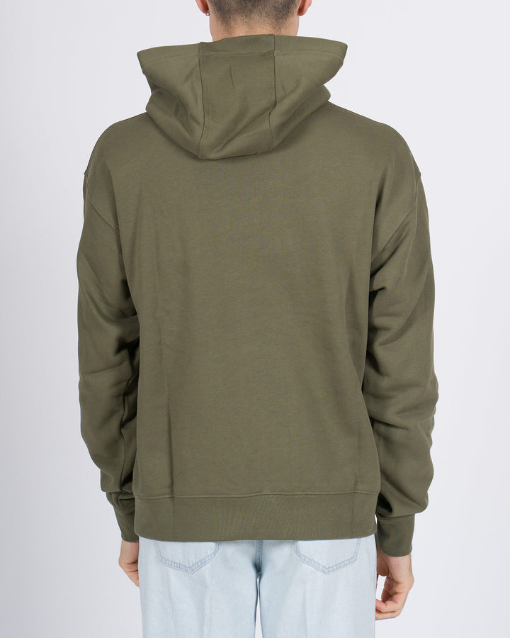 Felpa con cappuccio in jersey verde 