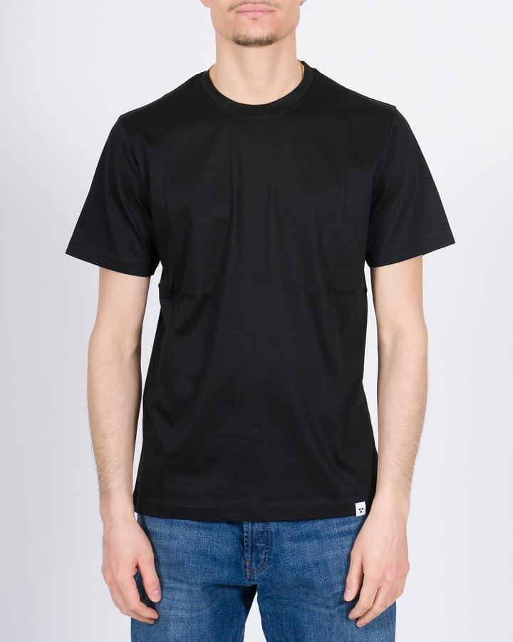 T-shirt Toledo in cotone Supima nera 