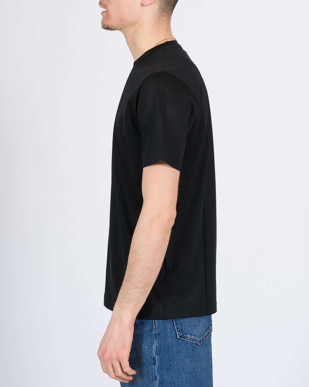 T-shirt Toledo in cotone Supima nera 