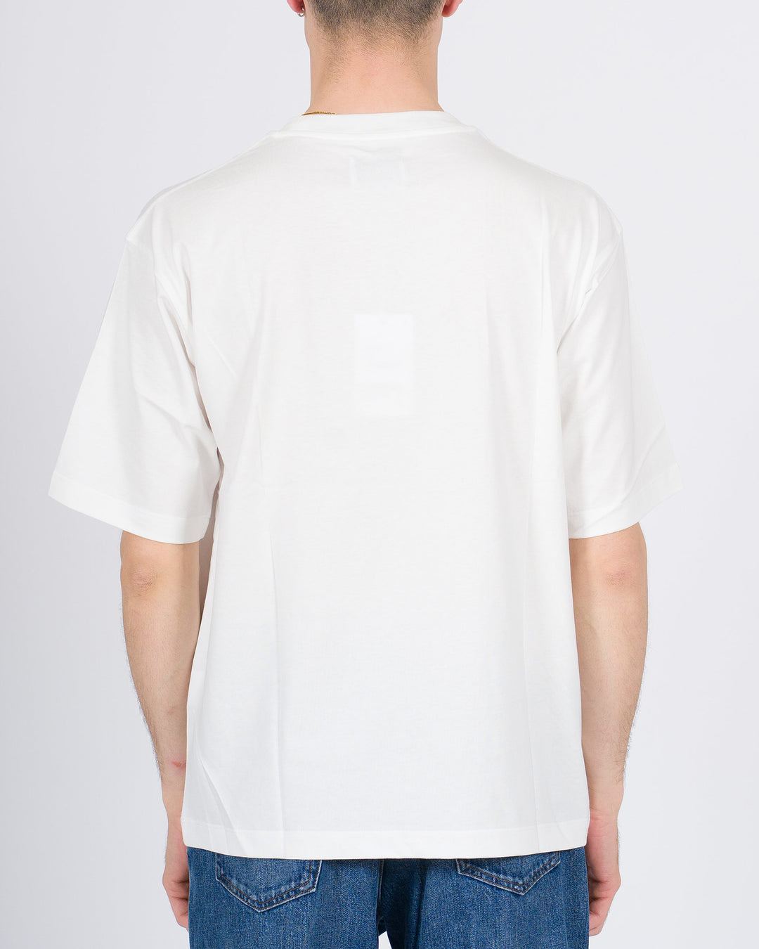 T-shirt Firenze in cotone bianca cropped 