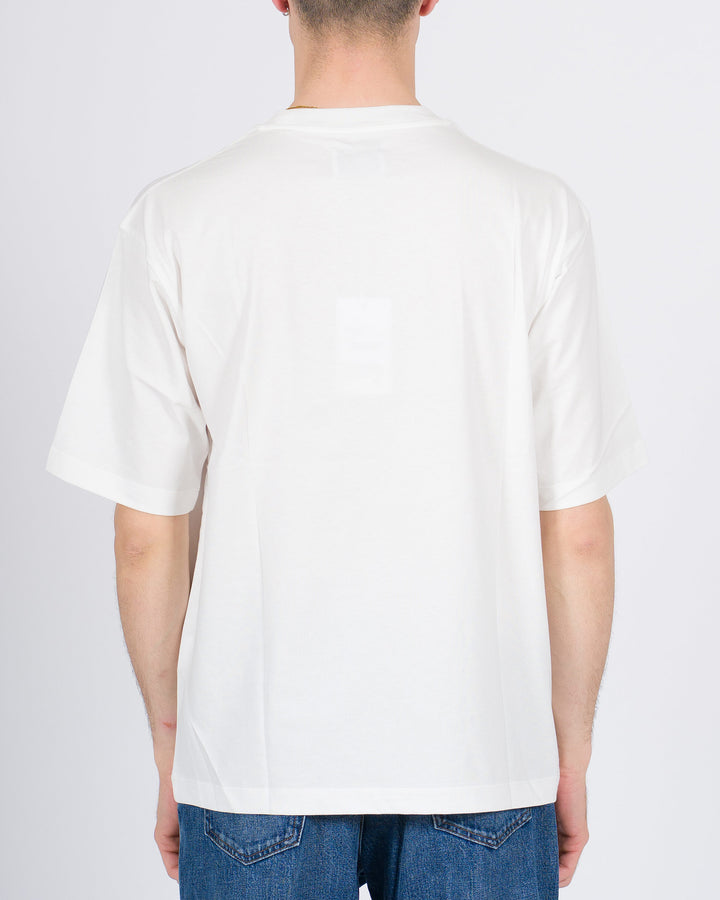 T-shirt Firenze in cotone bianca cropped 
