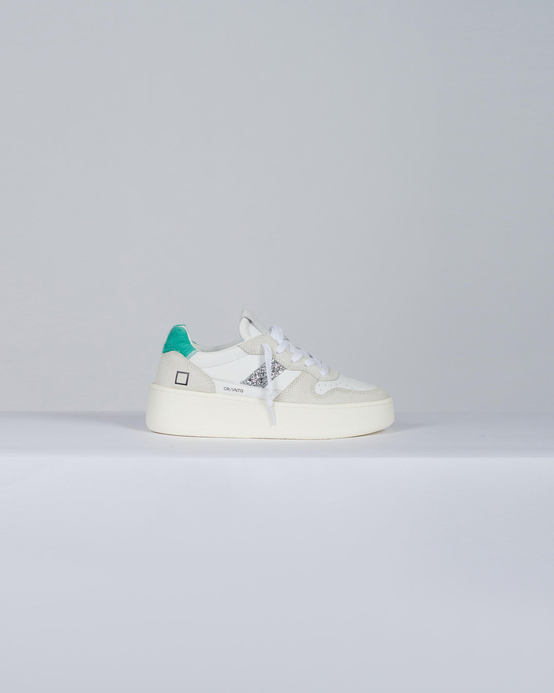 COURT PLATFORM VINTAGE CALF WHITE-GREEN 