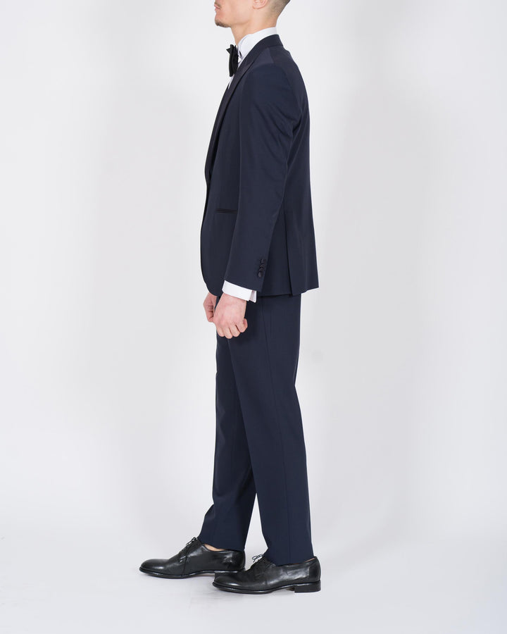 Abito Tuxedo monopetto blu 