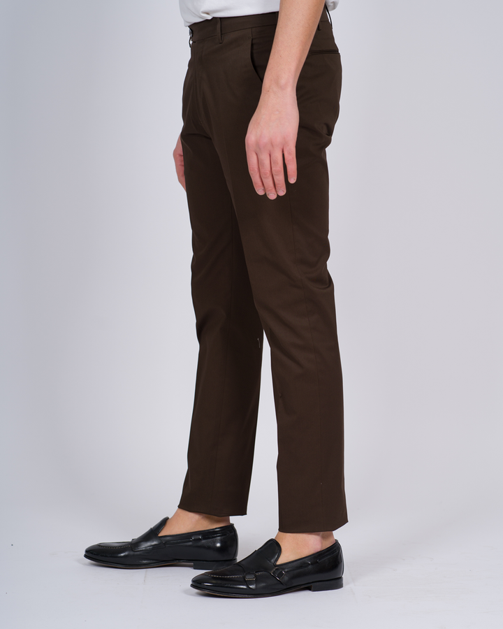 PANTALONE MORELLO COTONE MARRONE 