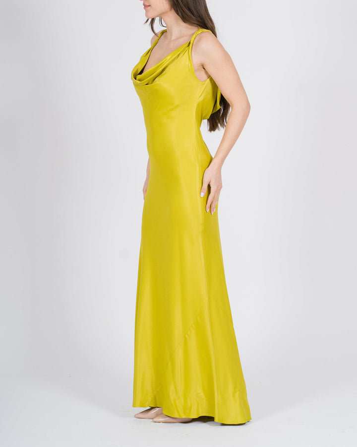 Maxiabito drappeggiato olio 