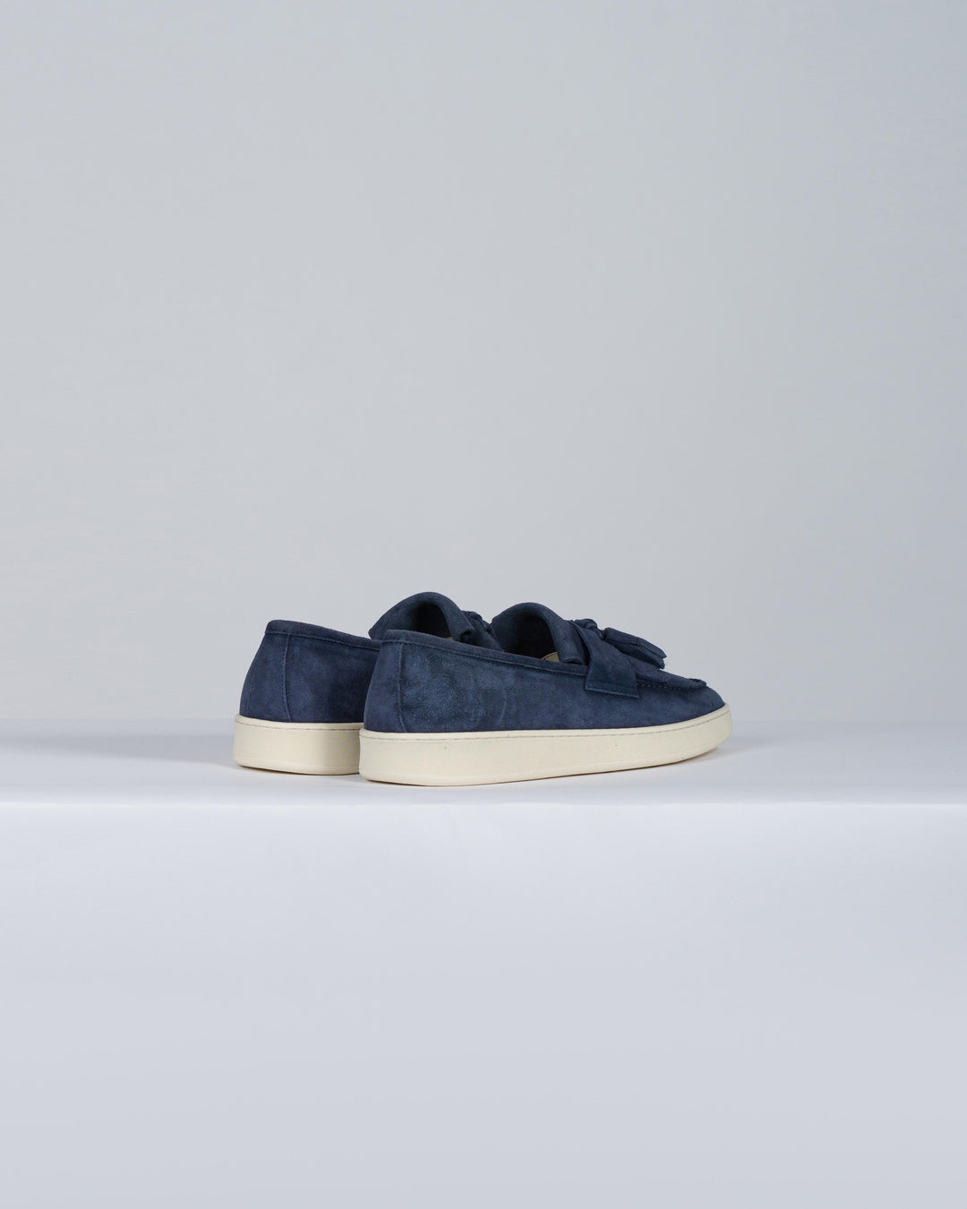 Mocassino camoscio blu 