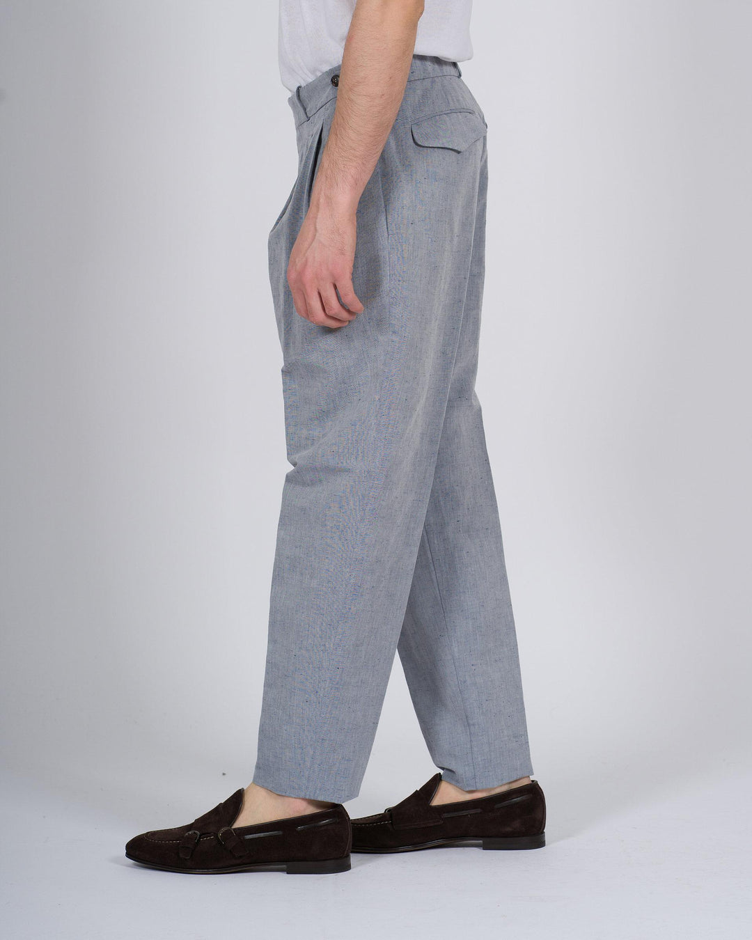 Lynco Chino Double Pence Pant grigio 