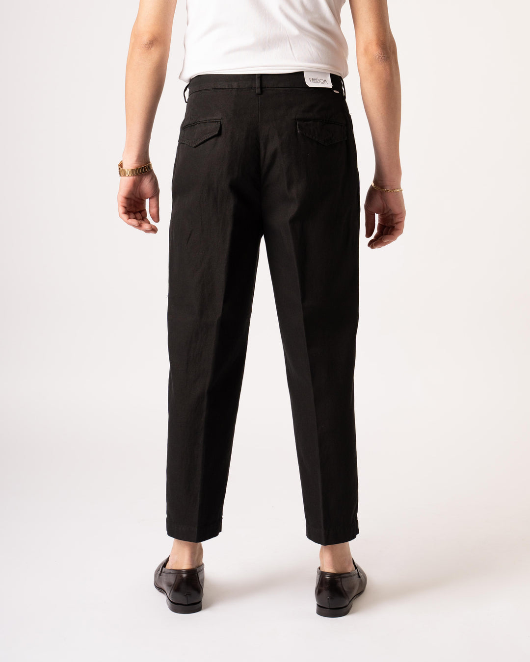 Pantalone Doppia Pence Luca Nero 