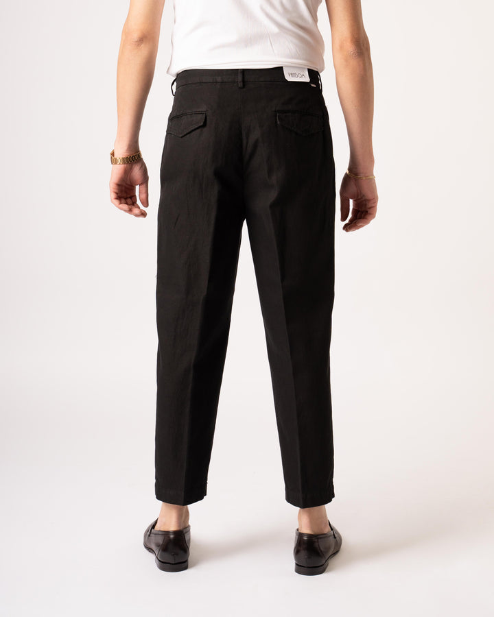 Pantalone Doppia Pence Luca Nero 