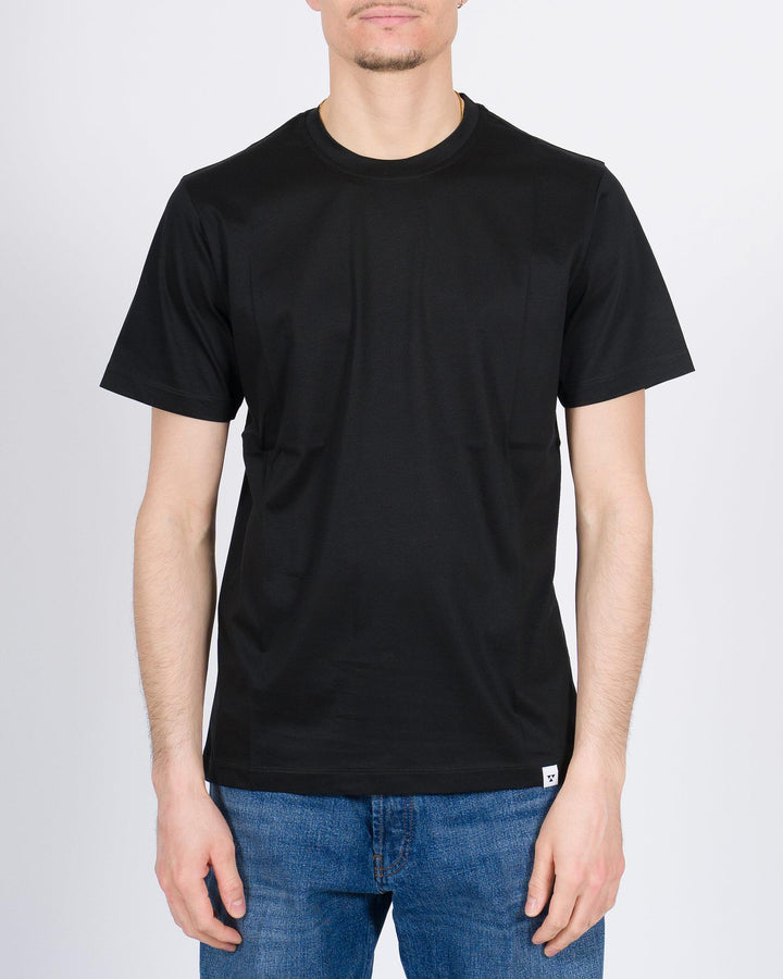 T-shirt Toledo in cotone Supima nera 