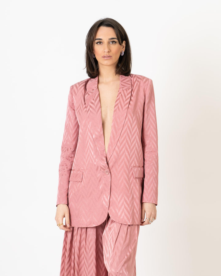 Blazer Rosa Microfantasia 