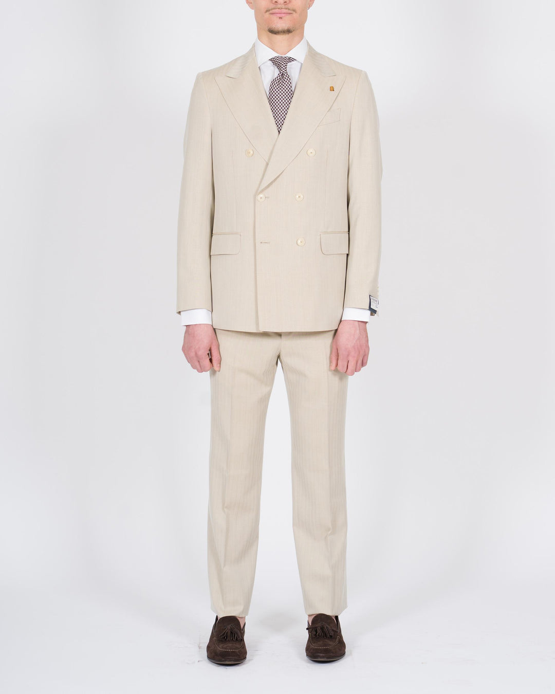 Abito doppiopetto solaro beige 