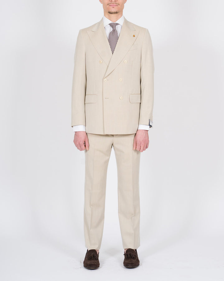 Abito doppiopetto solaro beige 
