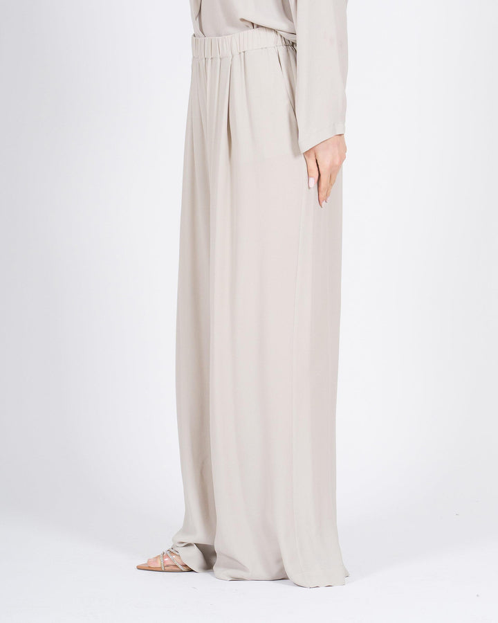 Pantaloni MEIMEJ Palazzo Seta con Elastico 