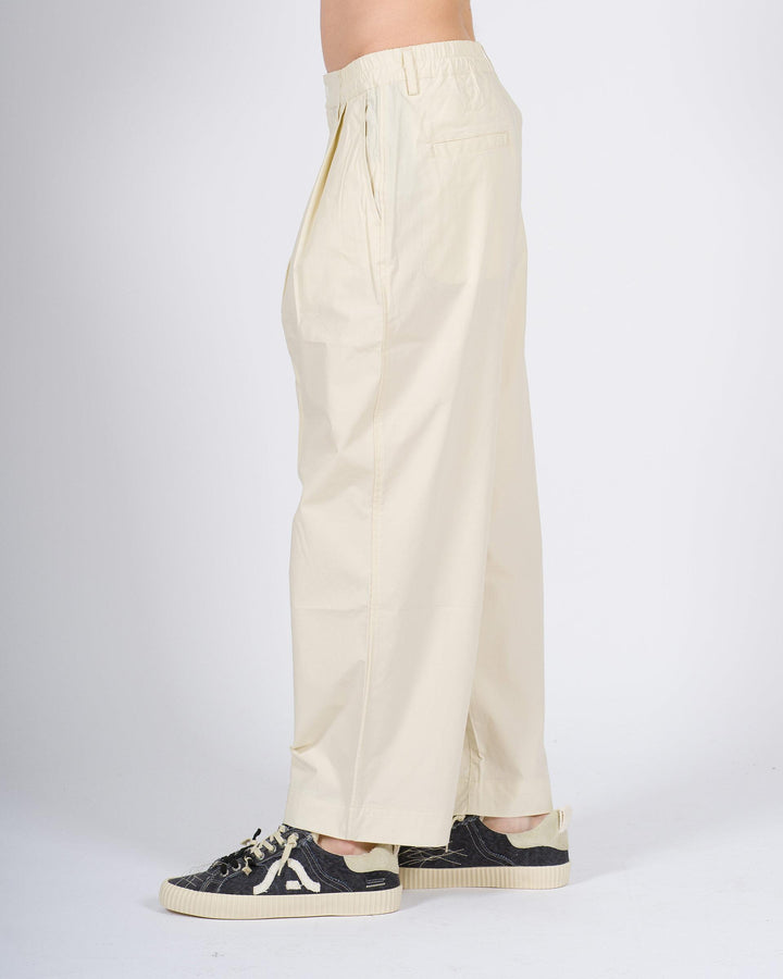 Pantalone Uomo Panna Doppia Pence in Cotone 