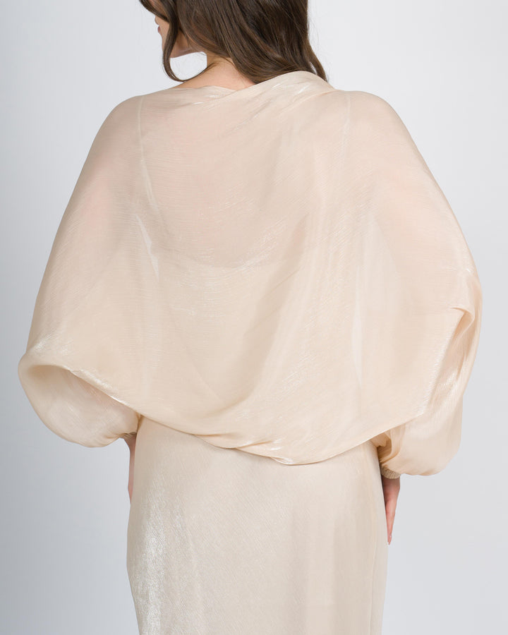 <BR/>Coprispalle effetto metallizzato rosa 