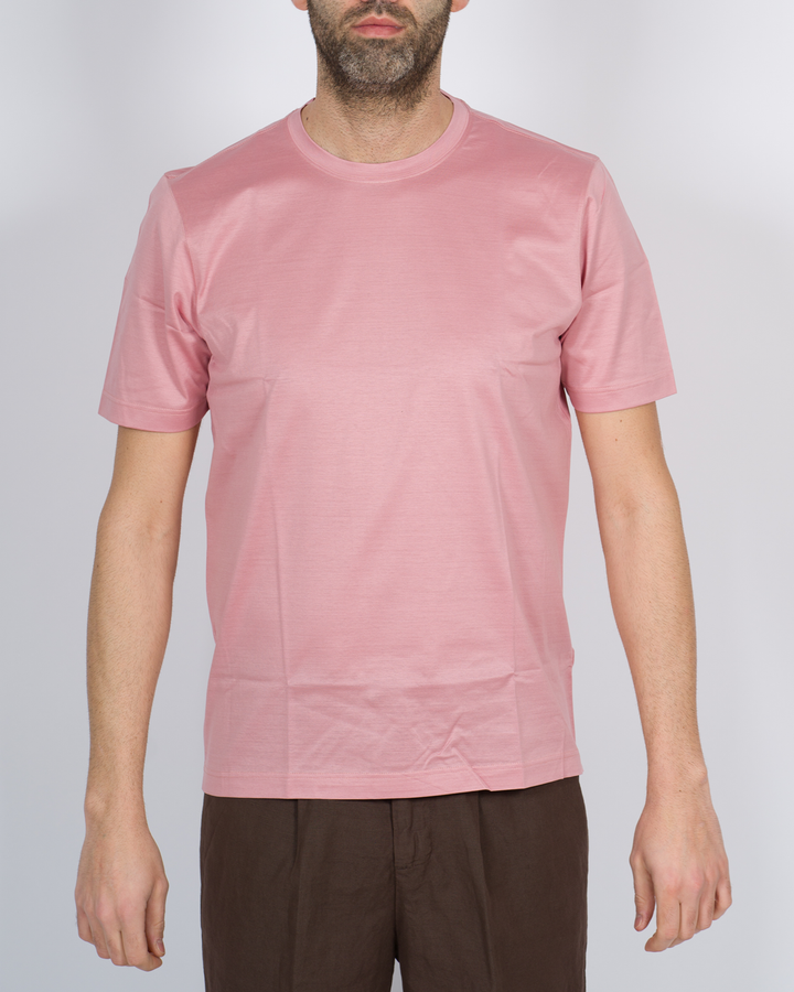 T-shirt filo di scozia rosa 
