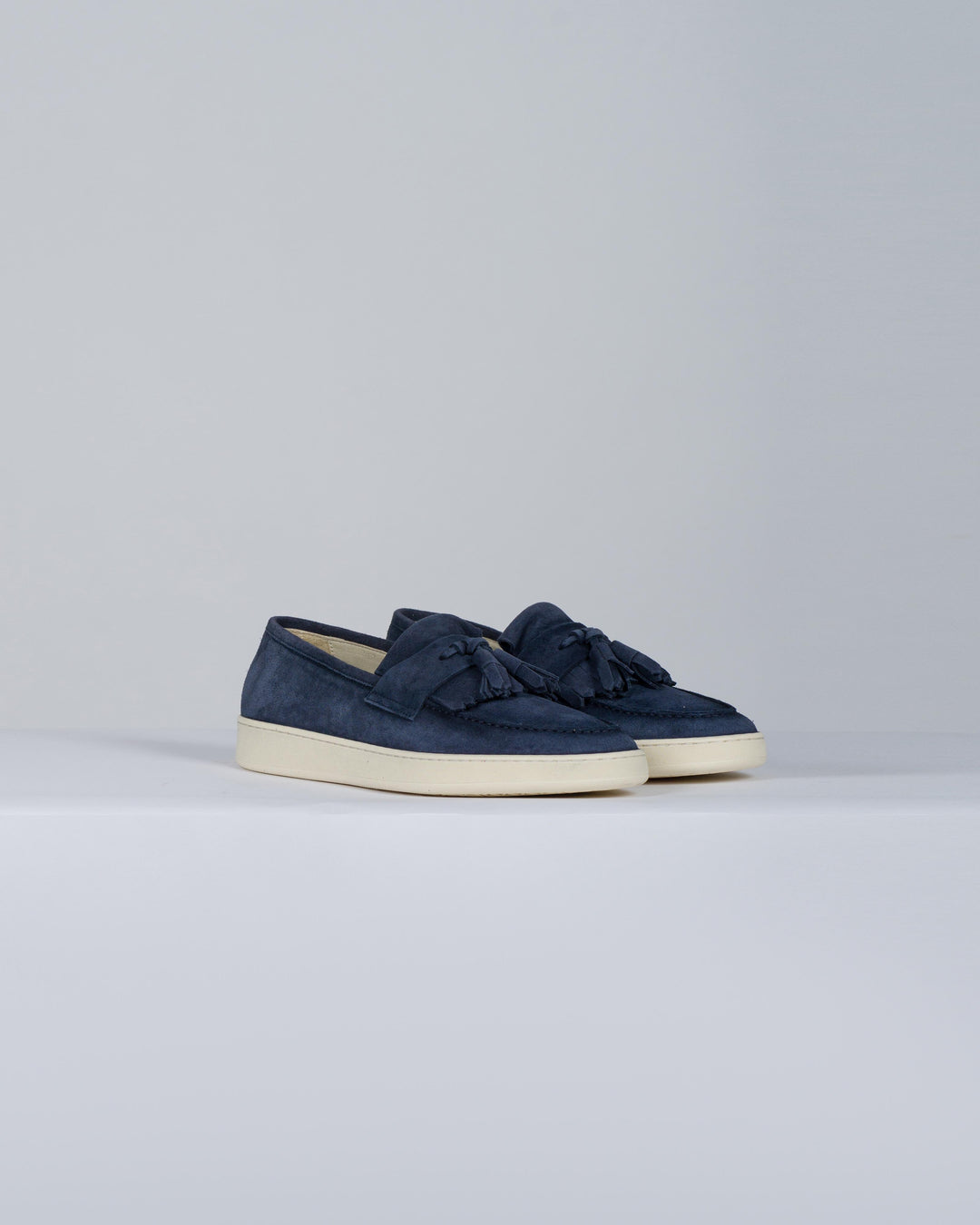 Mocassino camoscio blu 
