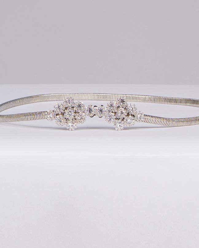 Cintura Lovely Silver Placca con pietre 