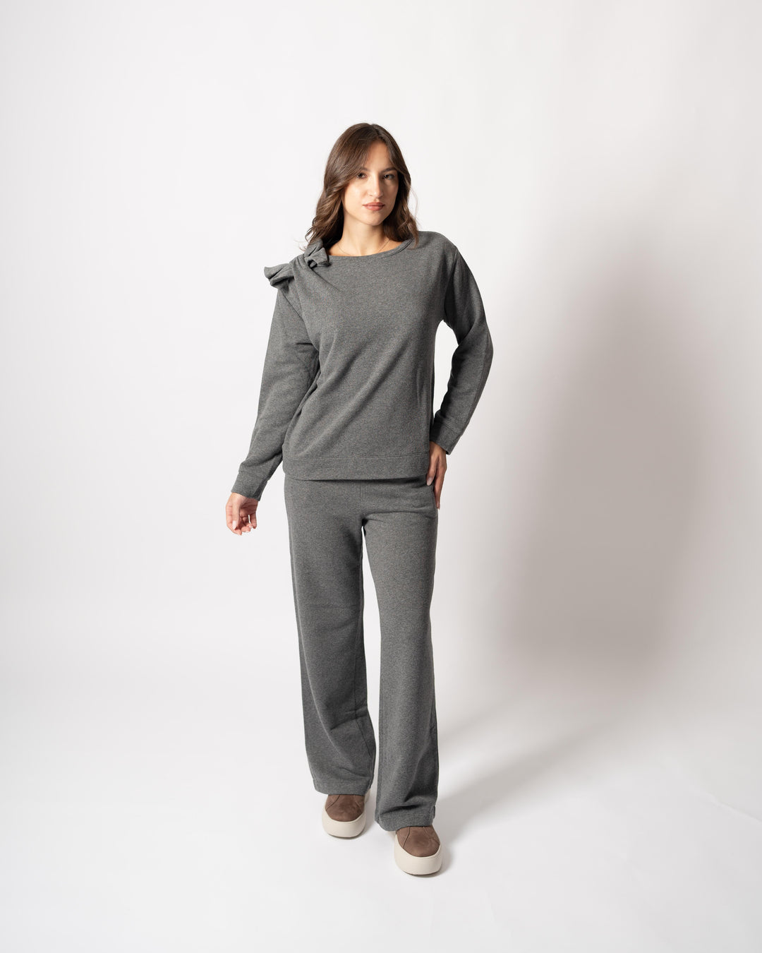 Pantalone Felpa grigio 