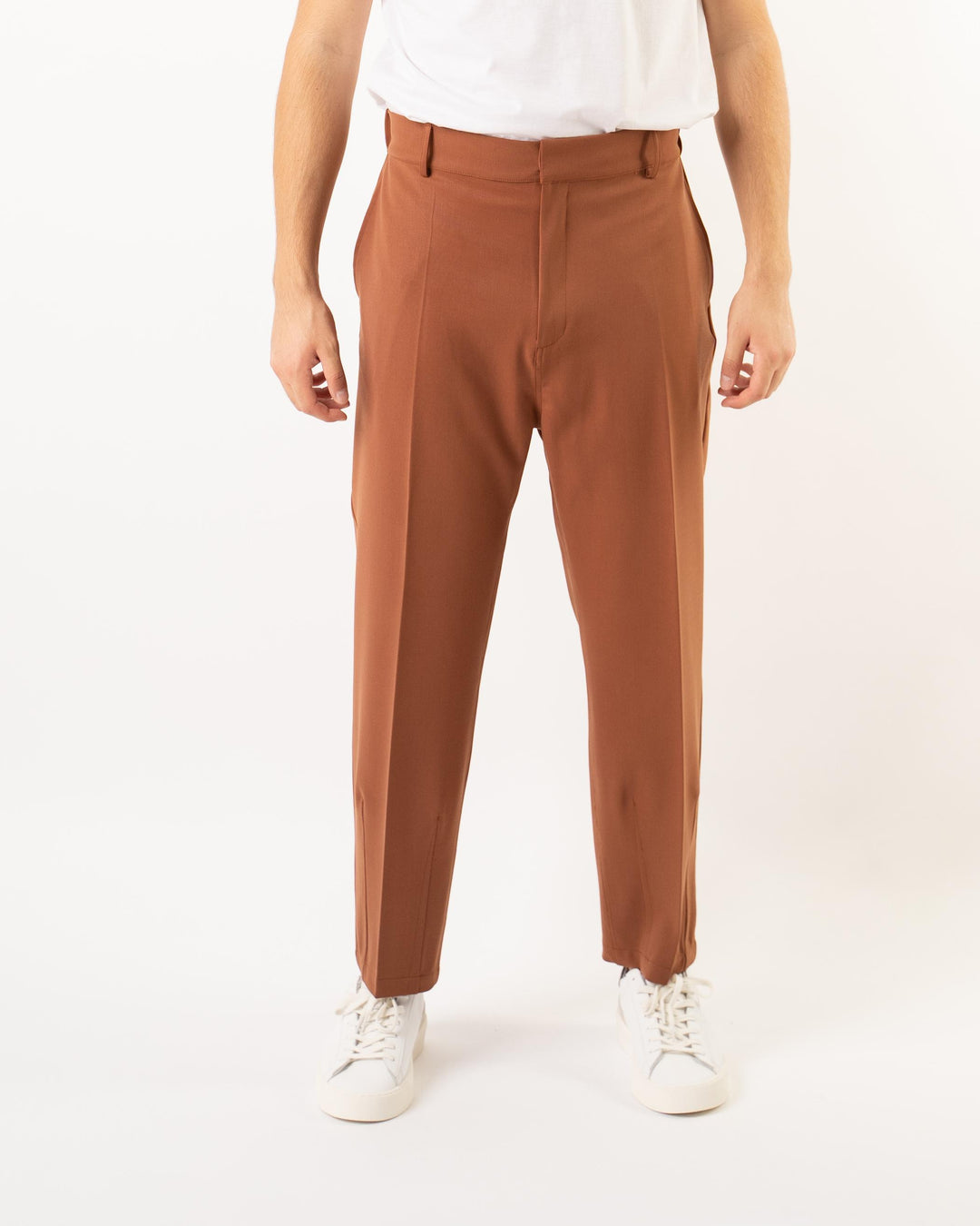 Pantaloni Vita Alta Tegola 