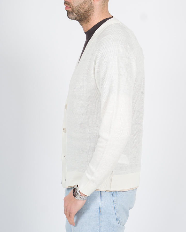 Cardigan raglan panna 