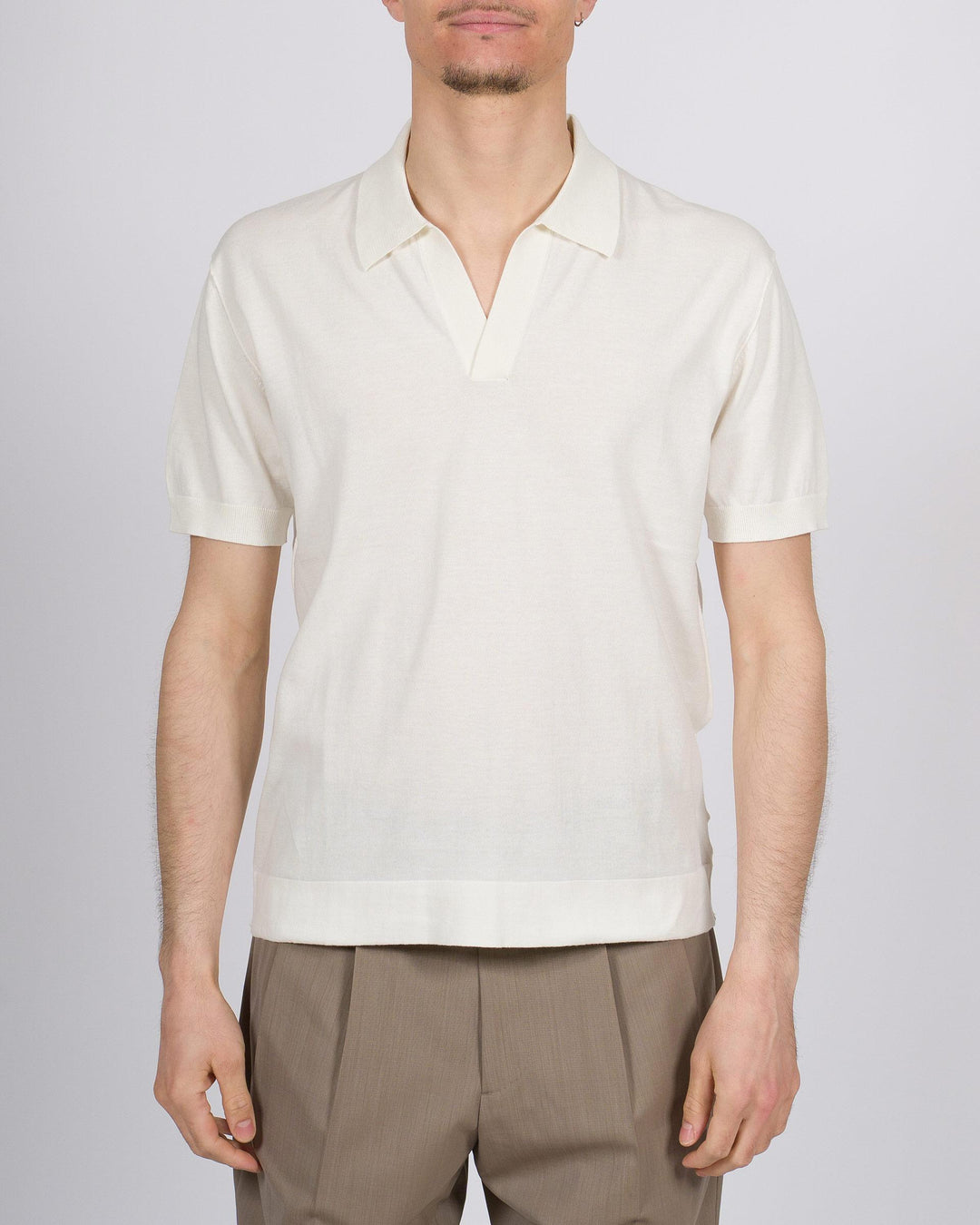 Polo skipper panna mezza manica 