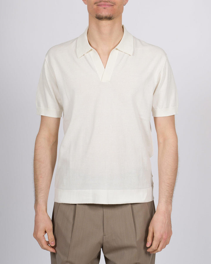Polo skipper panna mezza manica 