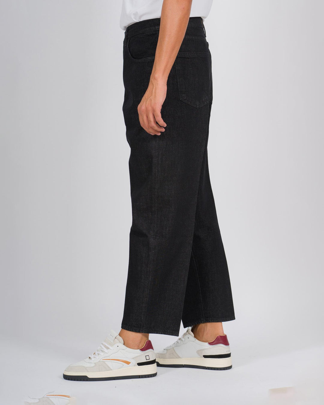 Jeans Osaka in denim nero lavaggio zero 