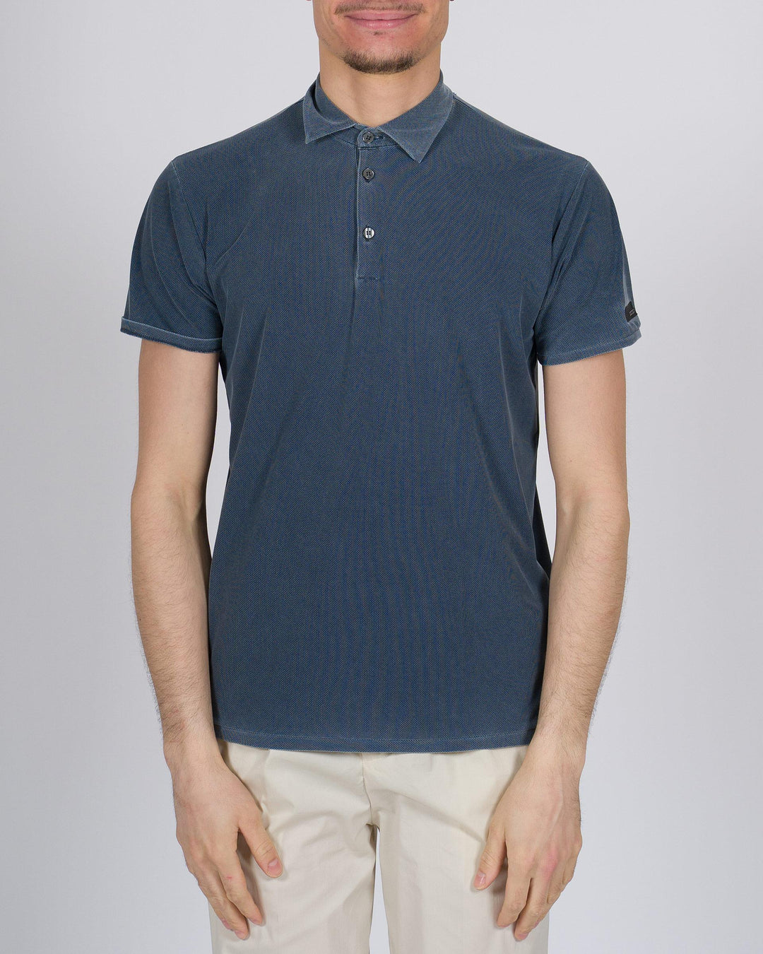 Techno Wash Piquè Polo blu 