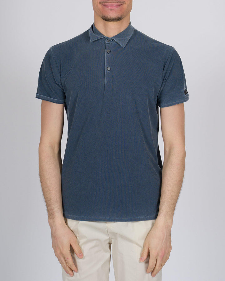 Techno Wash Piquè Polo blu 