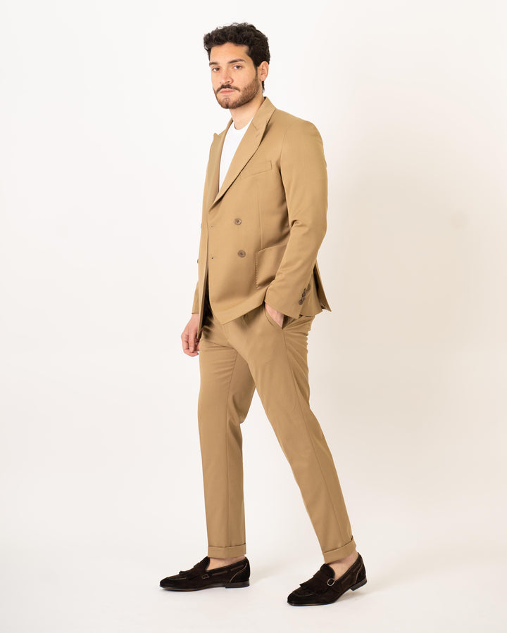 Abito Doppio Petto Beige 