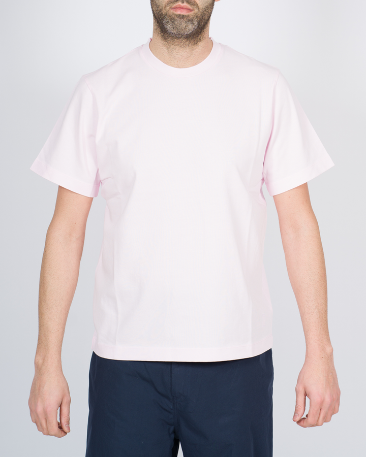 T-shirt over cotone rosa 