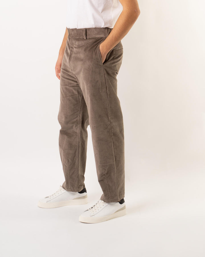 Pantaloni Velluto Coste Fango 