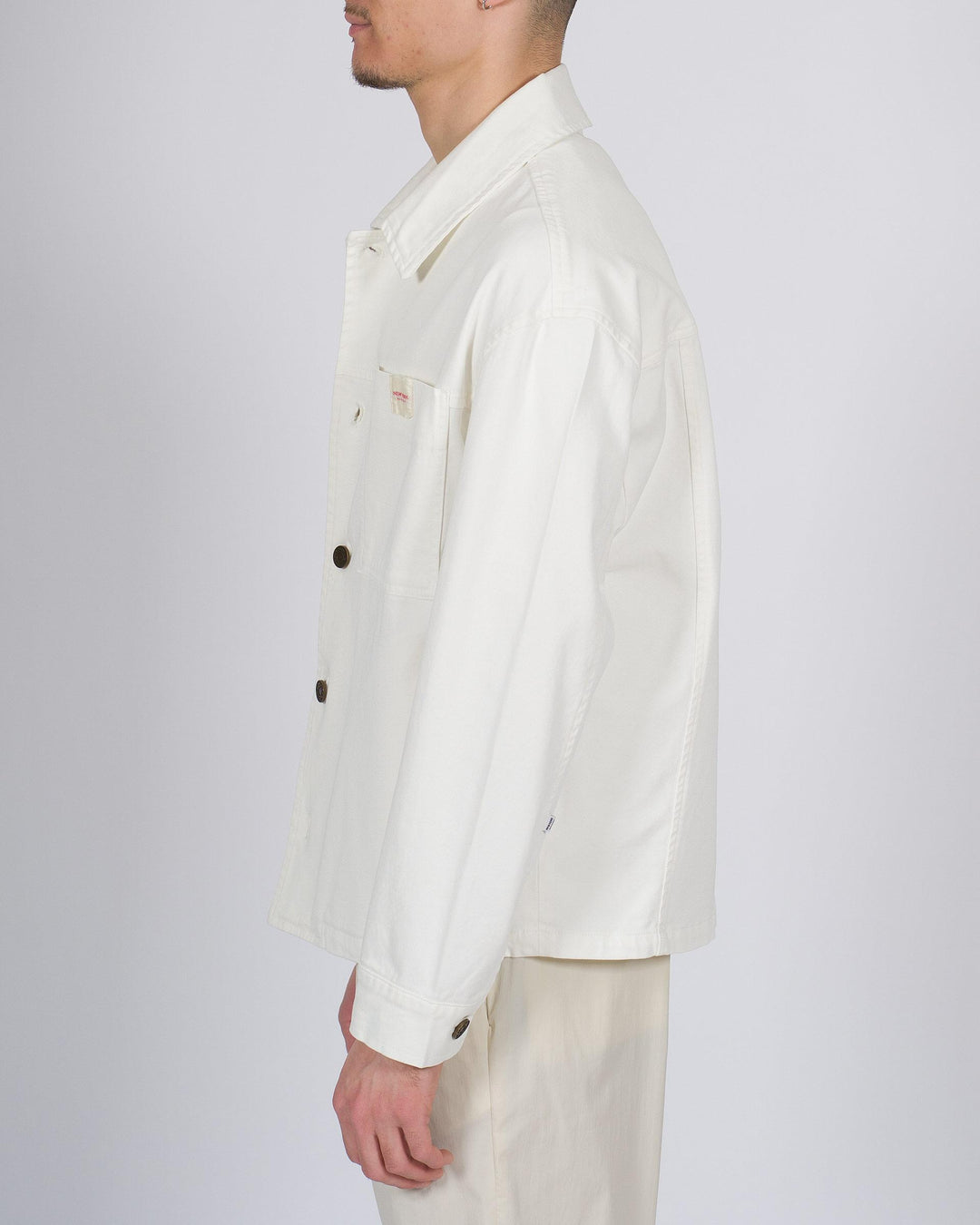 Giubbotto Uomo New York Resident in Cotone Bull Bianco 