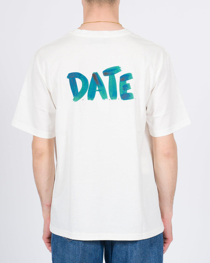 T-shirt Date modello Acquerello bianca 