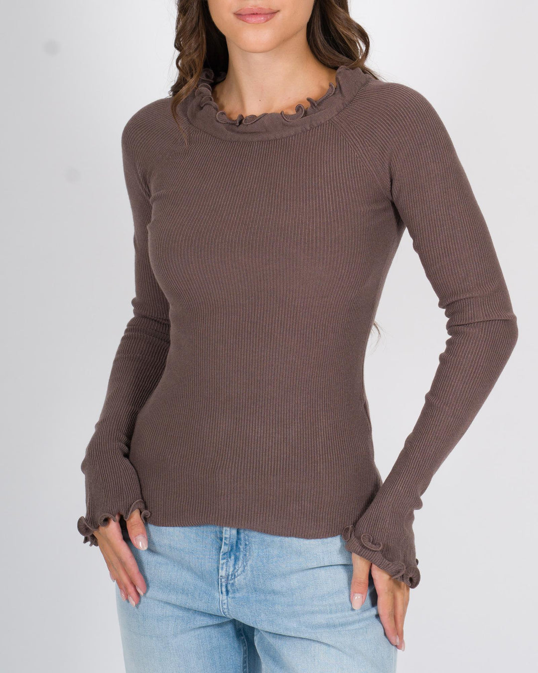 Pullover A Costine Cacao 