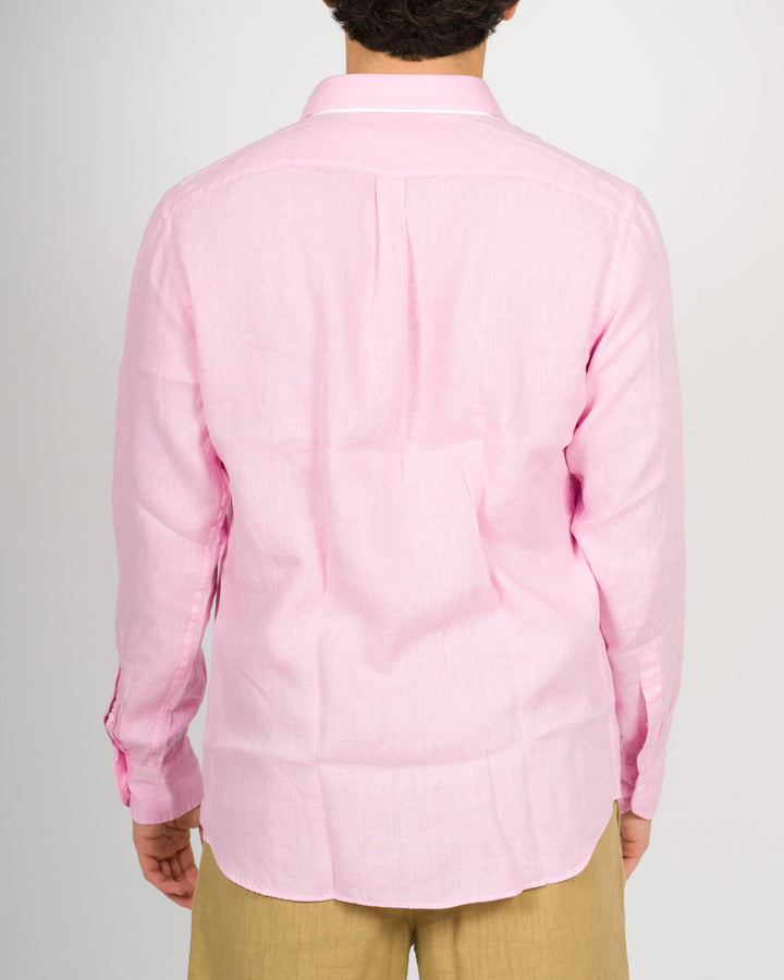 Camicia lino unito rosa 