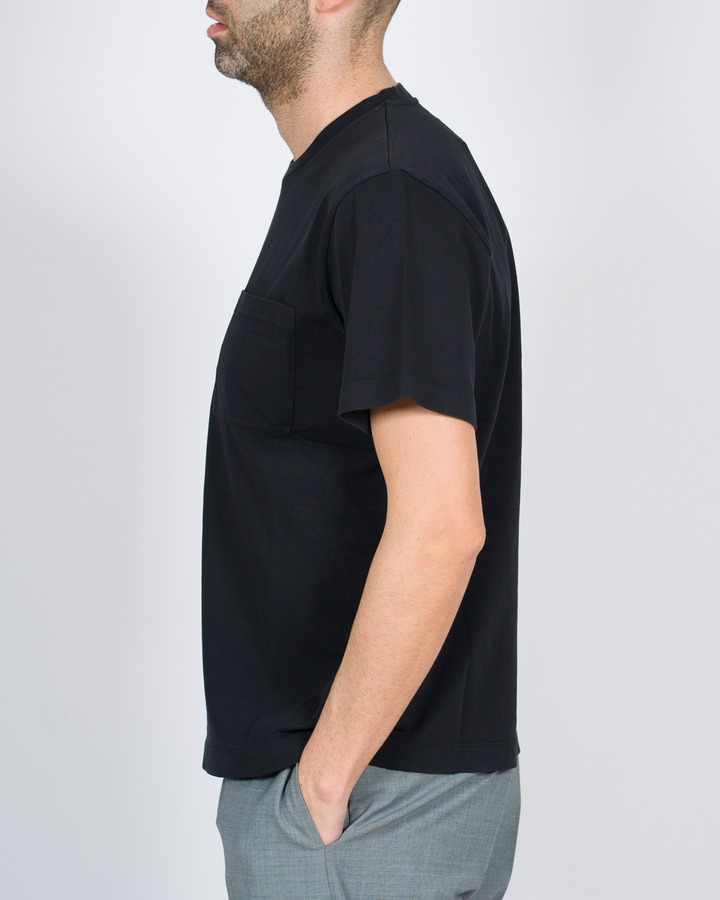 T-shirt taschino cotone nero 