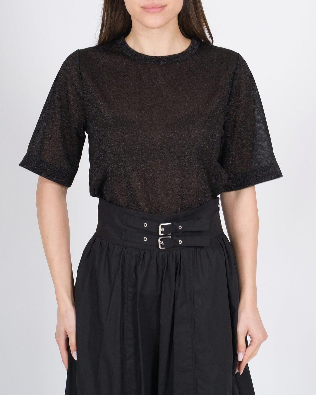 T-Shirt MEIMEJ  Lurex Nero 