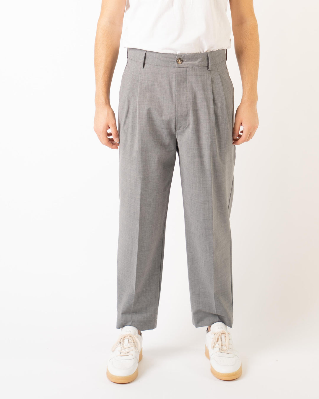 Pantalone Luca Doppia Pence Grigio 