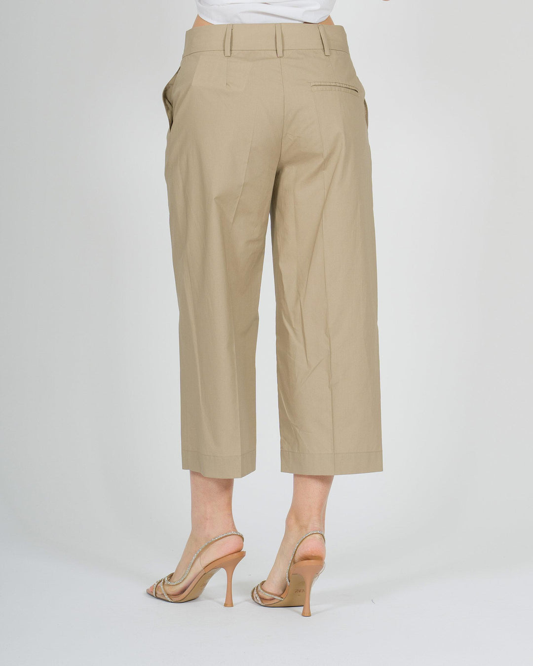 Pantalone cropped beige Meimeij 