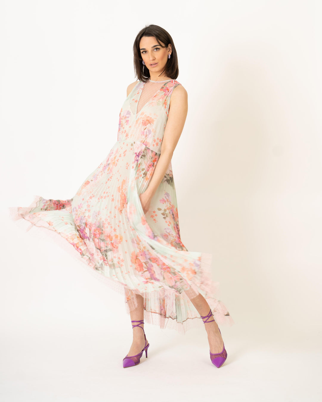 Abito Longuette Fiori e Stelle 