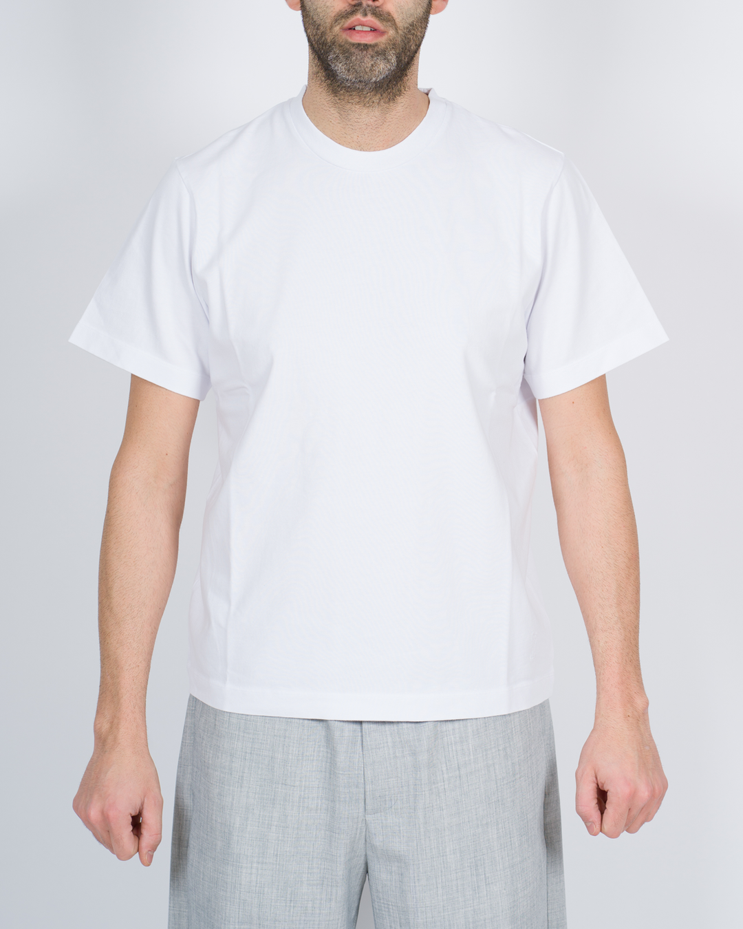 T-shirt over cotone bianca 