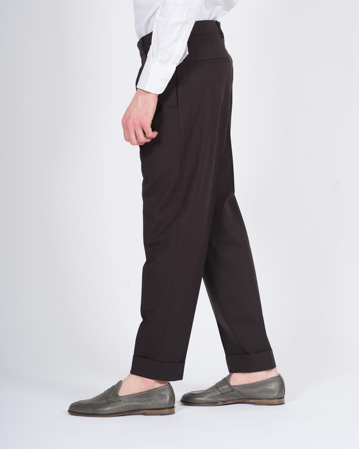 Pantalone Chiaia Lana Four Season Marrone 