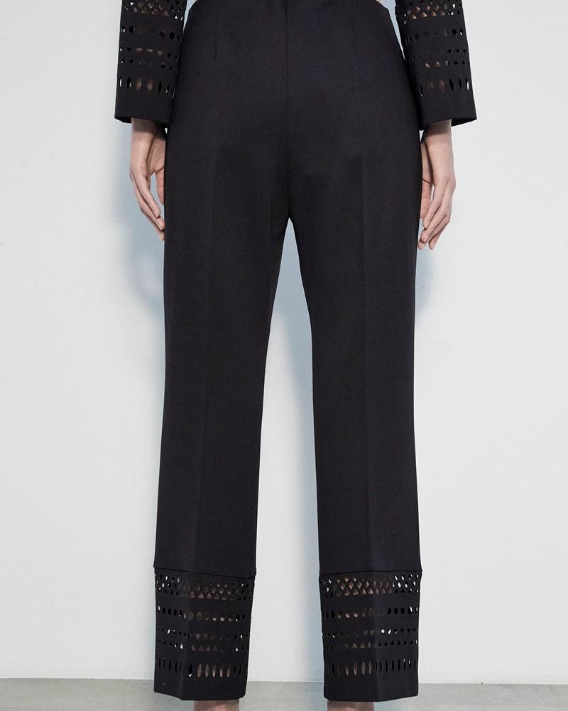 Pantalone con traforo nero 